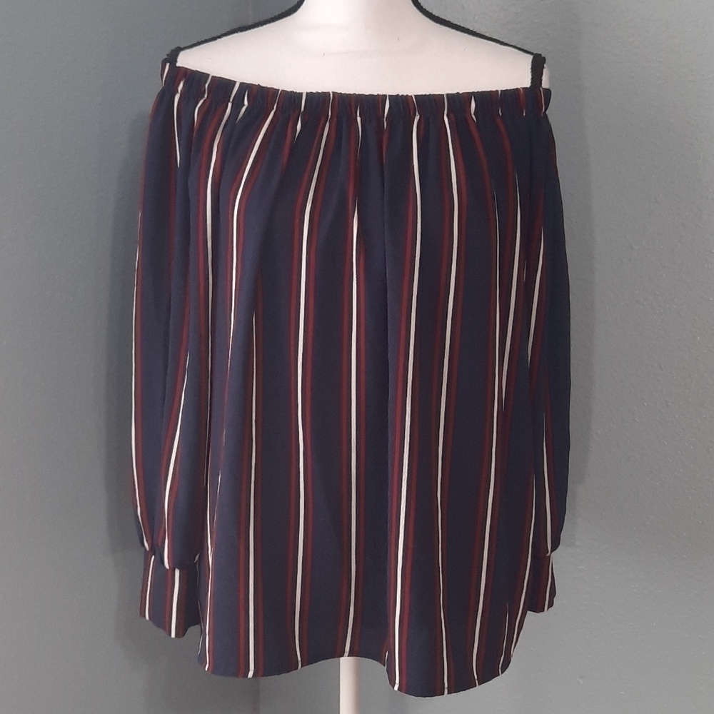 Jeanette Plus striped blouse - Picture 2 of 8